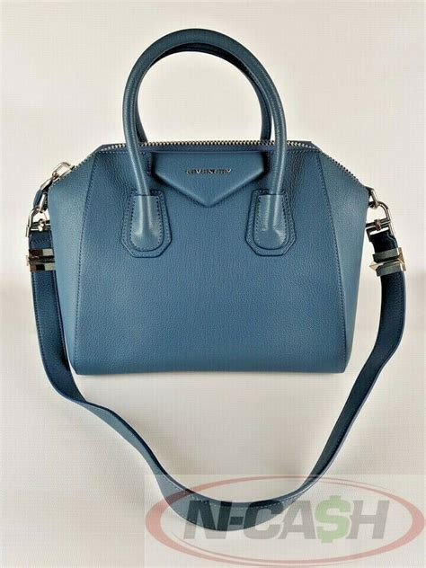 givenchy antigona small mineral blue|Givenchy paris.